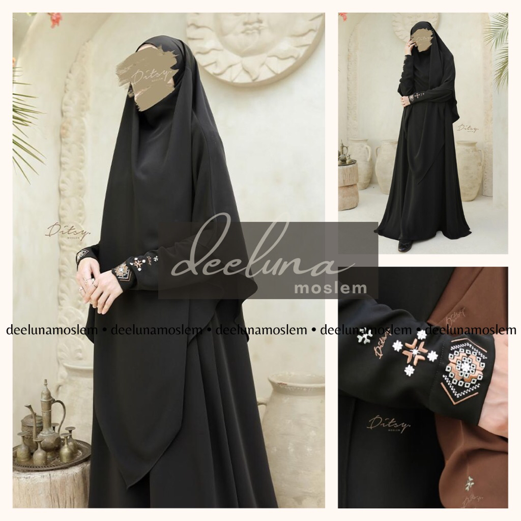 Ditsy Moslem - (Luya dan Shaida) - (Locilia dan Haala) - (Lennea dan Haala) - (Andora - Forest Green