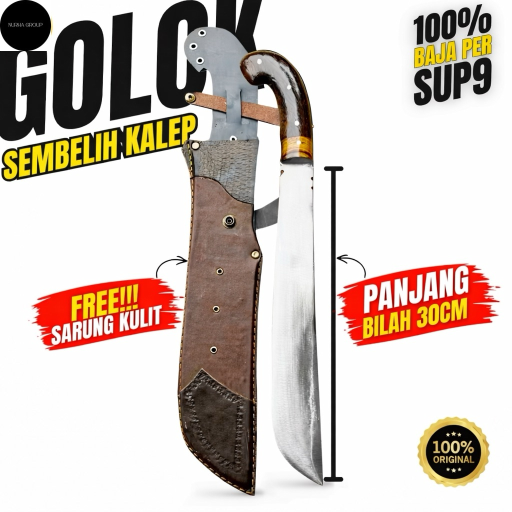 Golok Baja Per Sup9 Original | Golok Sembelih Dan Berkebun multifungsi
