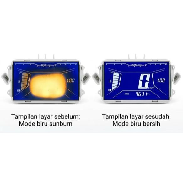 1 Lembar Polarizer Speedometer LCD Yamaha All Type Aerox 155 VVA Lexi 125 Original (Soulusi Sunburn)