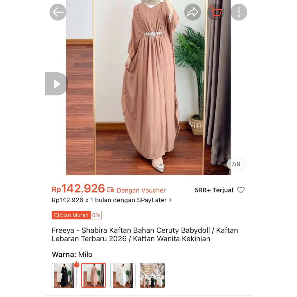 PRELOVE SHABIRA KAFTAN