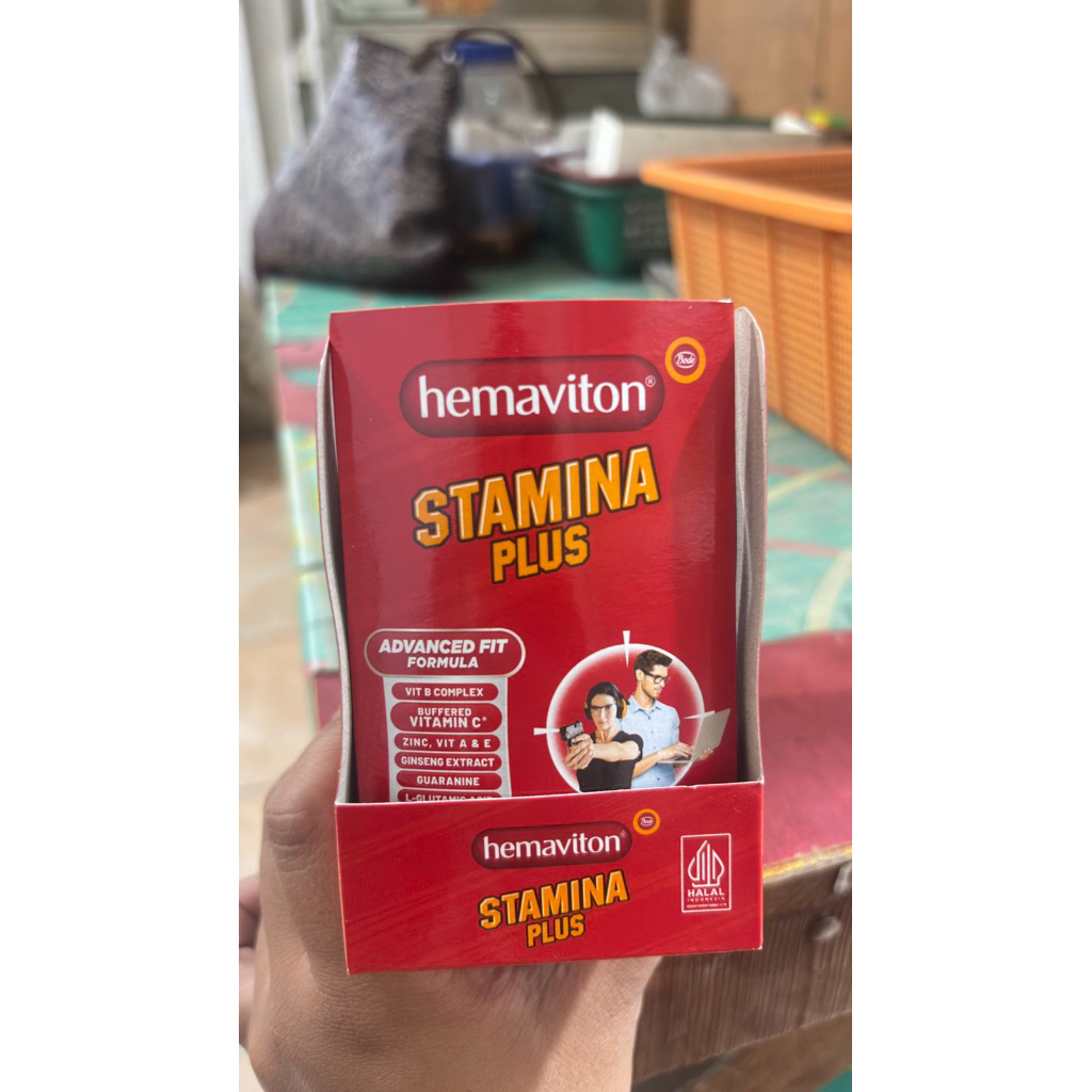 Multivitamin Hemaviton Stamina Plus 6 Strip untuk Pria & Wanita