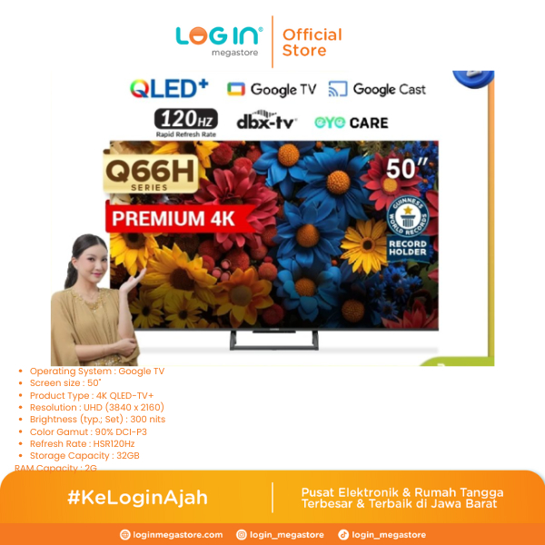 COOCAA LED TV 56384K QLED 50 INCH