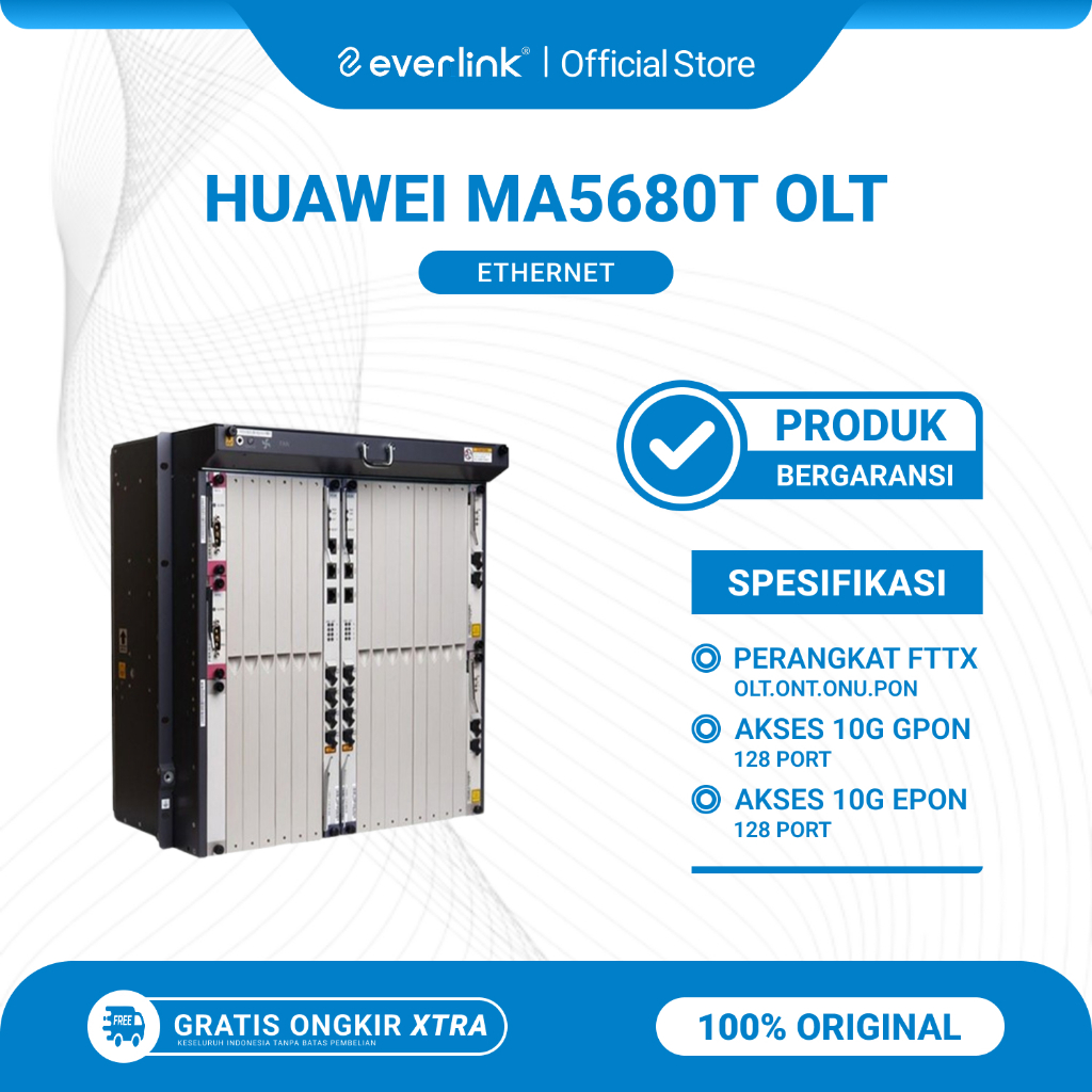 Huawei MA5680T 10G Olt Gpon Epon Optik Ethernet Bekas Original