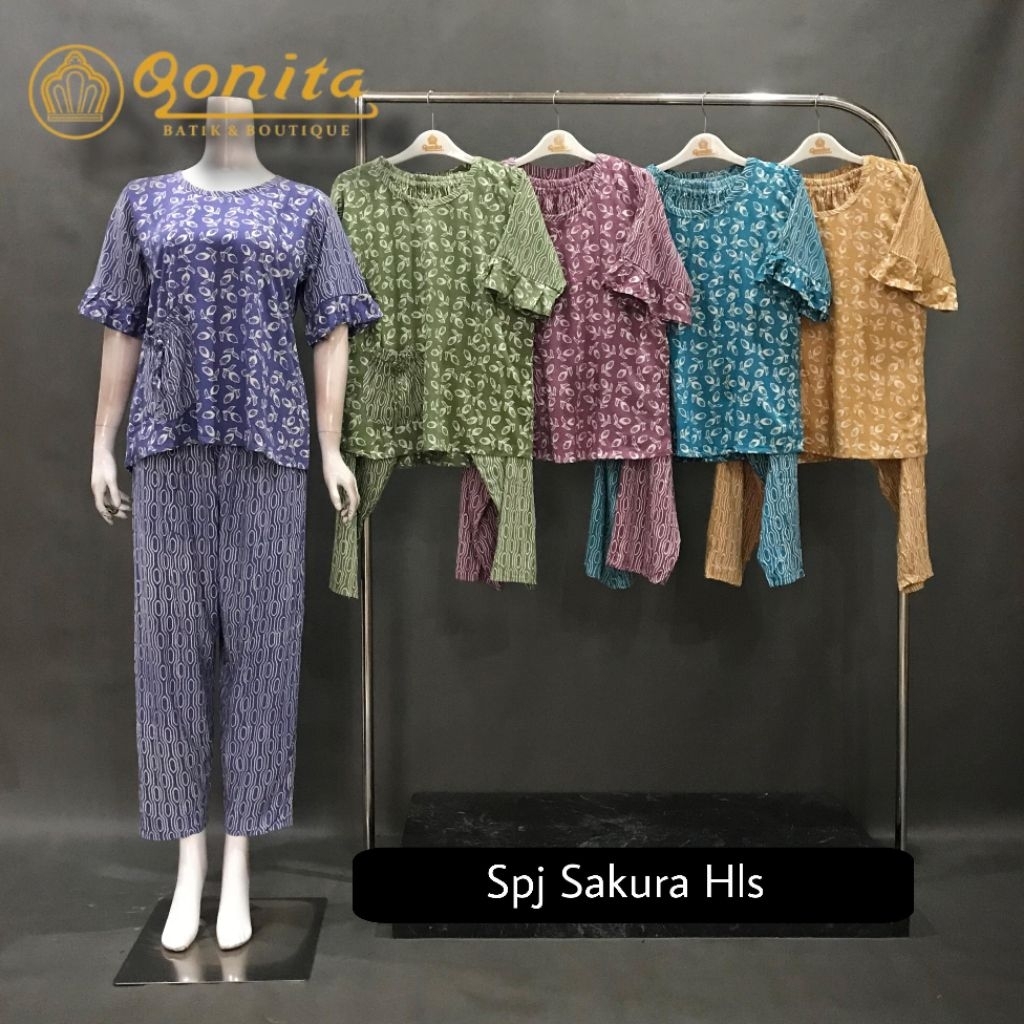 setelan celana Qonita//batik qonita//batik pekalongan ori