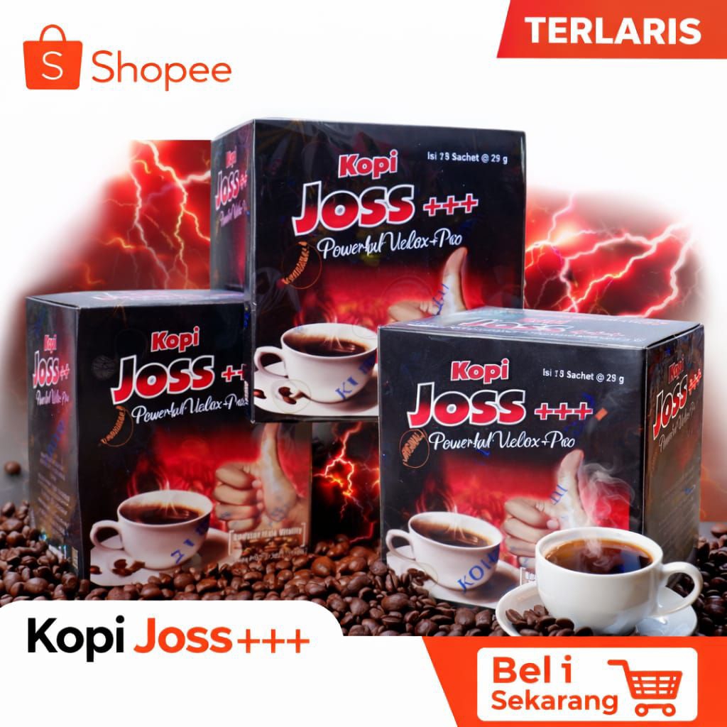 Kopi Stamina Pria JOS - Kemasan Praktis - Rasa Original Mantap