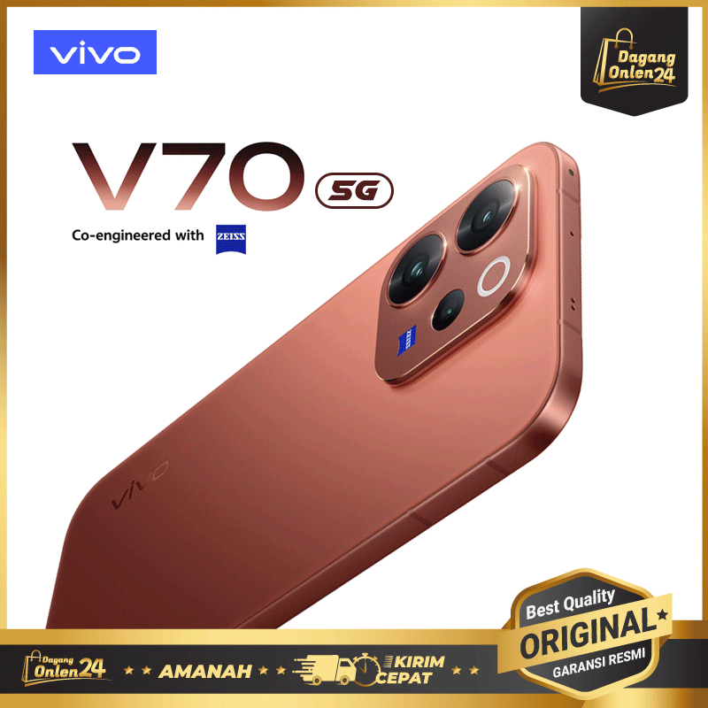 VIVO V70 5G 12+12GB/256GB Sony IMX 882 HP Kamera Terbaik Handphone Android Snapdragon® 7 HP Gaming