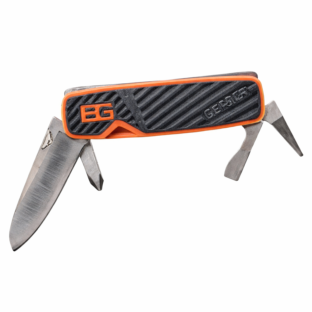 *ISI 2 PCS* Gerber Bear Grylls Pocket Tool Multitool Lipat EDC Camping Outdoor Survival Knife Pisau 