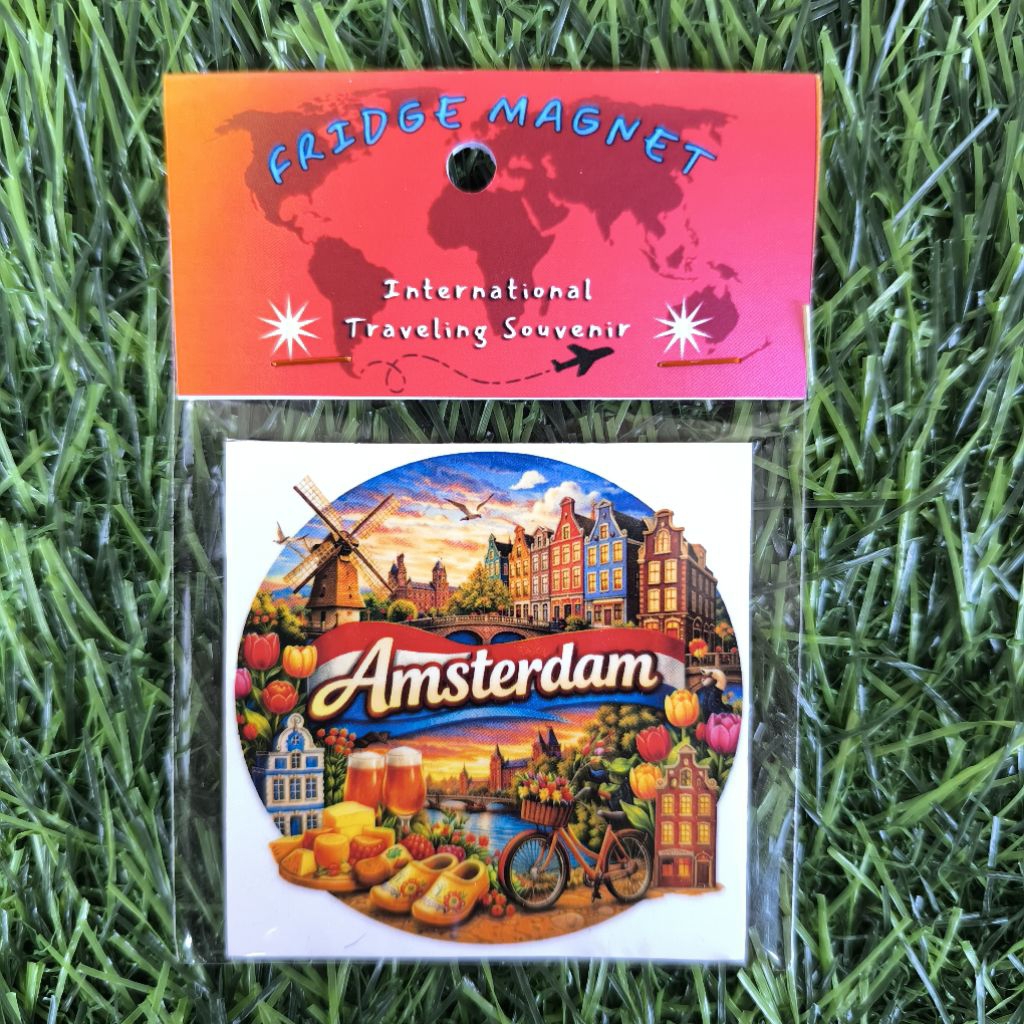 Magnet Tempelan Kulkas Oleh oleh Amsterdam– Souvenir Oleh-Oleh Unik Amsterdam Belanda