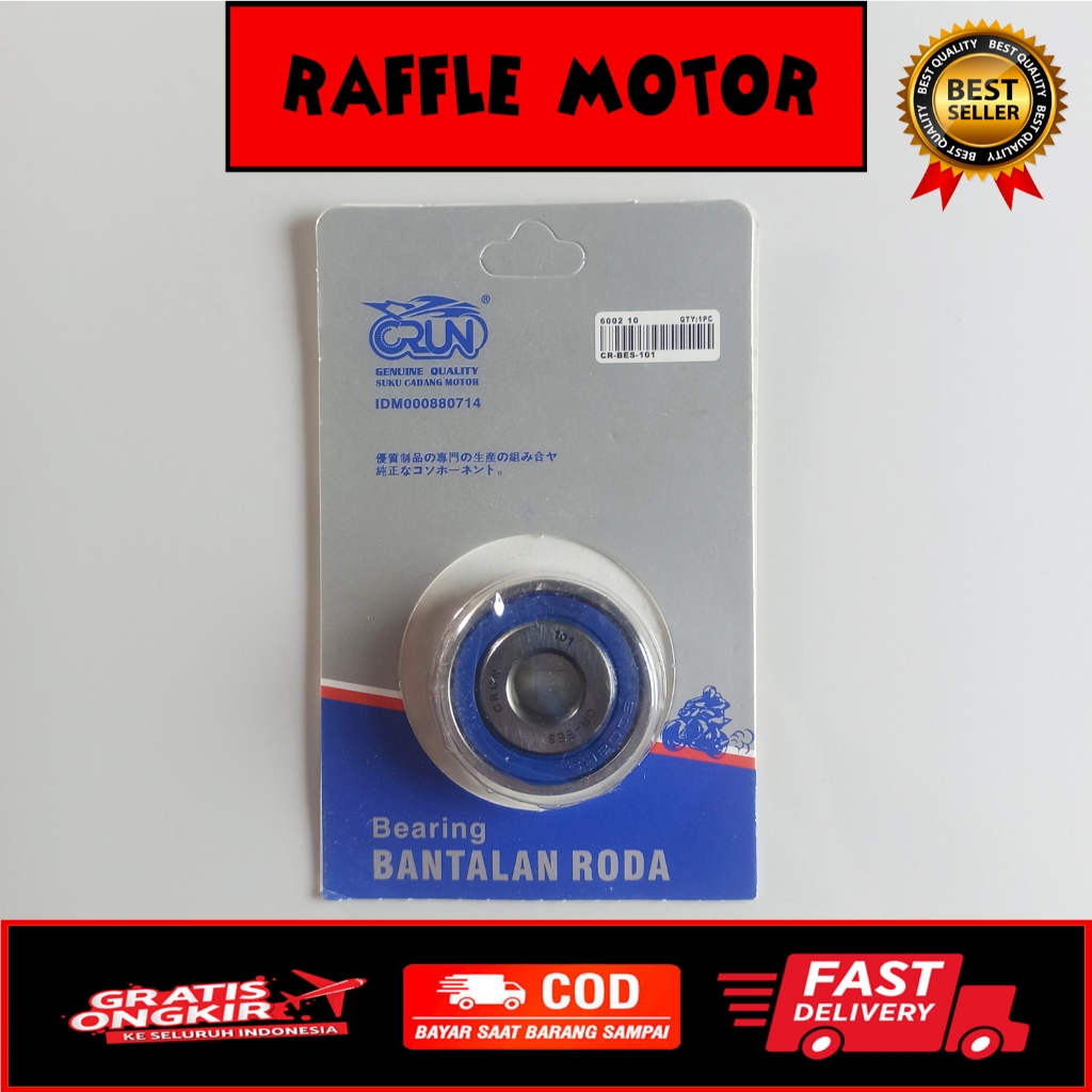 CRUN BEARING 6002-10 2RS PRESS. LAHER BEARING 6002-10 CVT