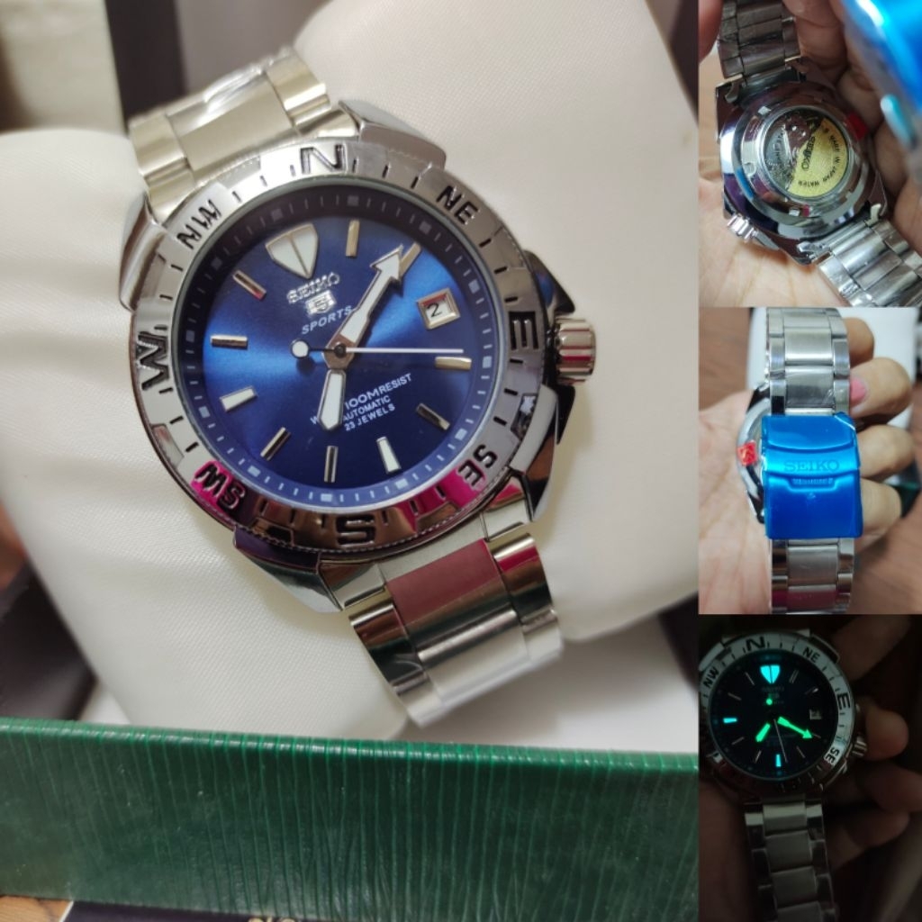 Jam tangan. pria seiko automatic sport 5