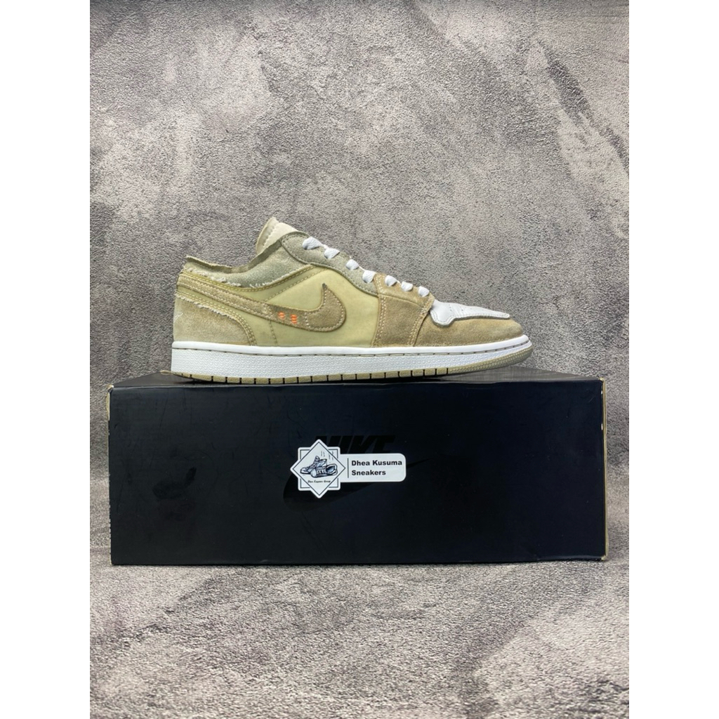 Sepatu Second Air Jordan 1 Low Craft Inside Out White Phantom  Size 41 Original  Guarantee 100%