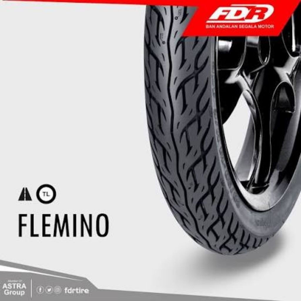 BAN FDR FLEMINO TUBELESS MATIC RING 14 Tubeless - Produksi Terbaru FDR 80/90-14 FLEMINO FDR 90/90-14
