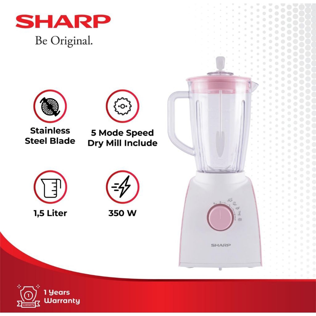 Sharp EM-152P-PK - 350 Watt Blender