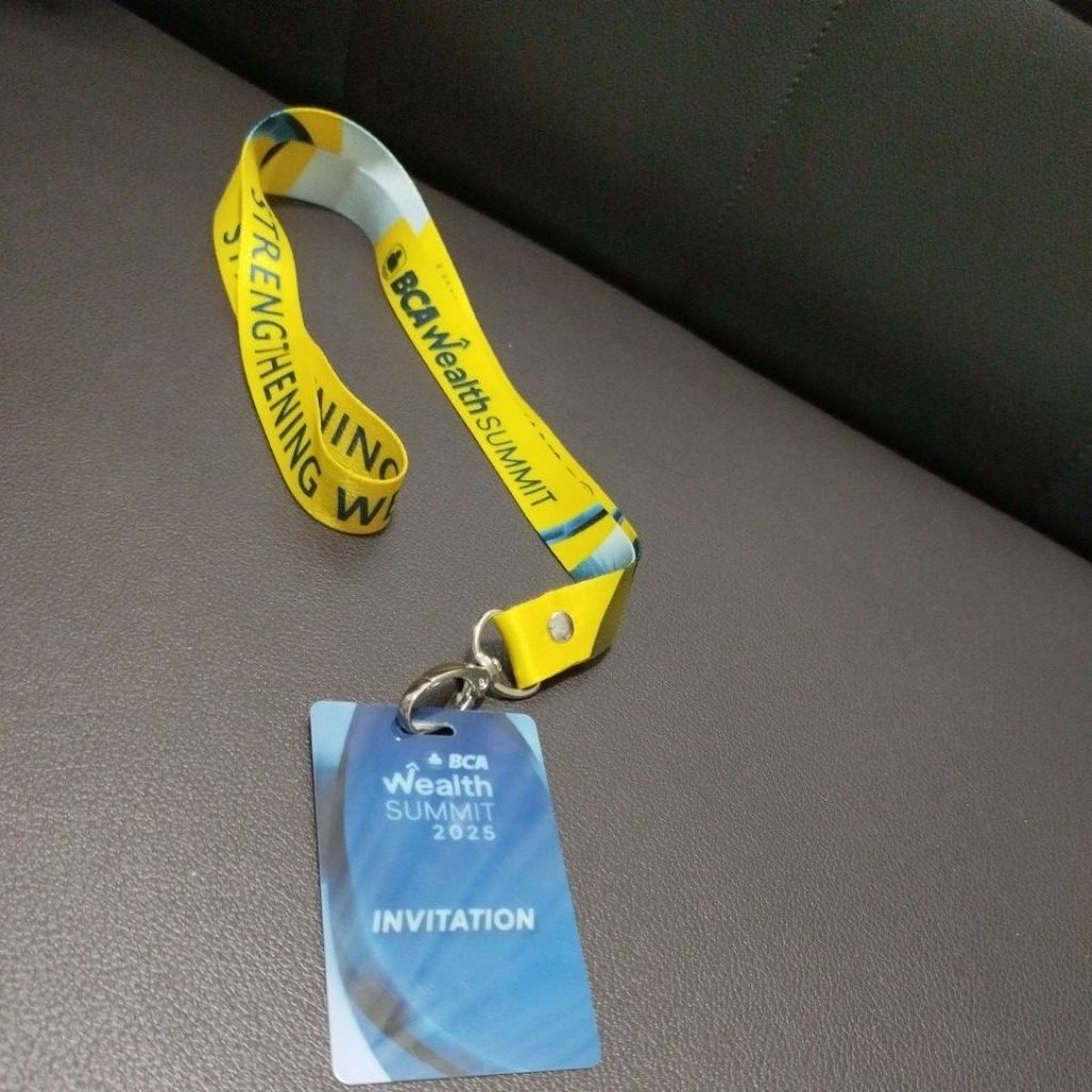 Lanyard exclusive BCA wealth summit BCA Prioritas lanyard kantor gantungan kartu