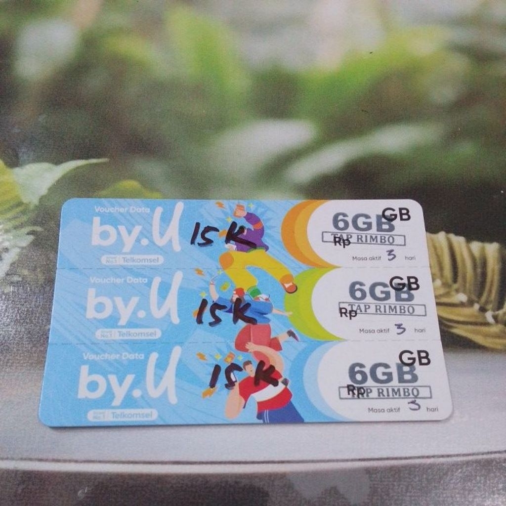 Voucher Internet Paket Data By.U Byu Telkomsel 6 GB 3 Hari Sumbagsel