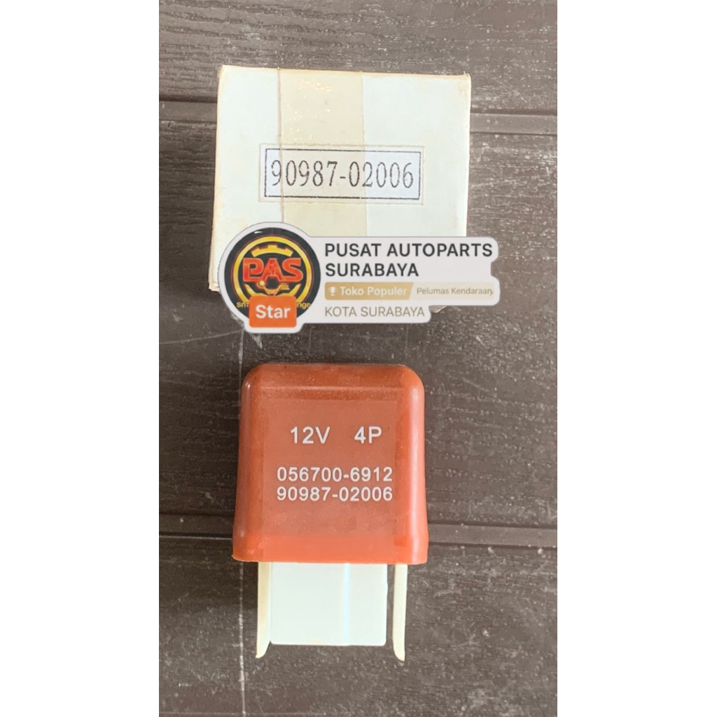 Relay Lampu 12V Kaki 4 Tepak Toyota Kijang Kapsul KF-60 90987-02006