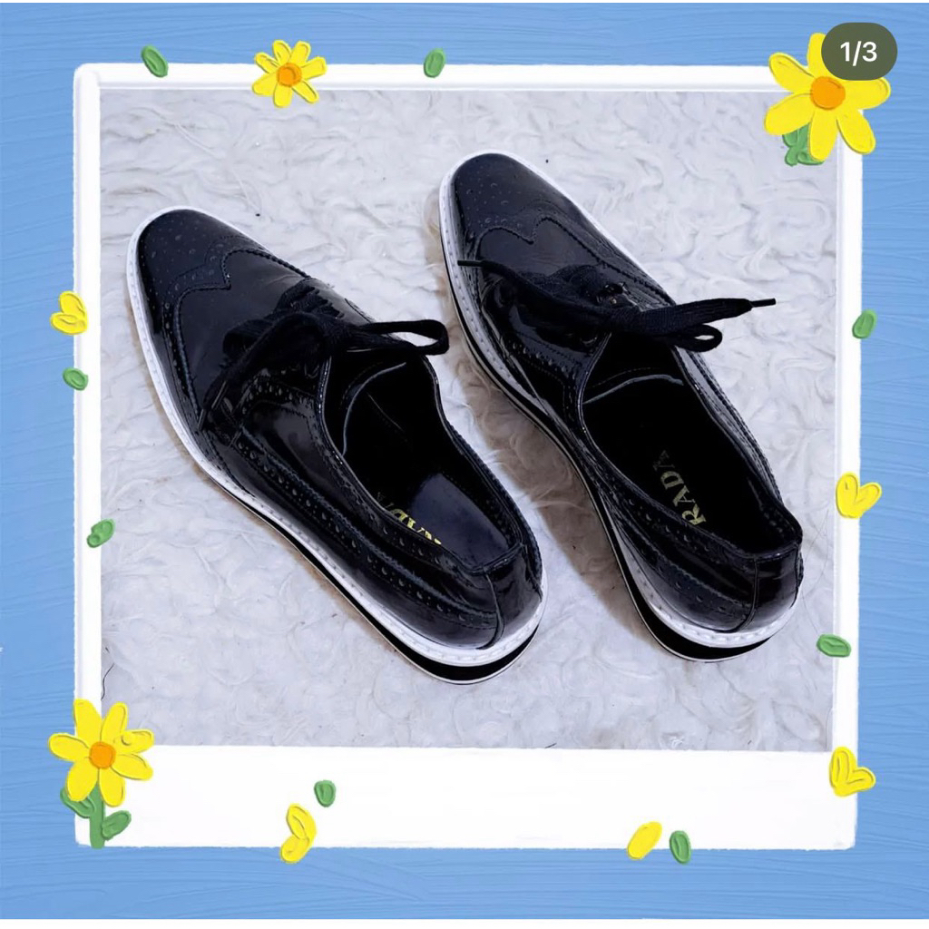 Sepatu Original Prada Preloved size 39