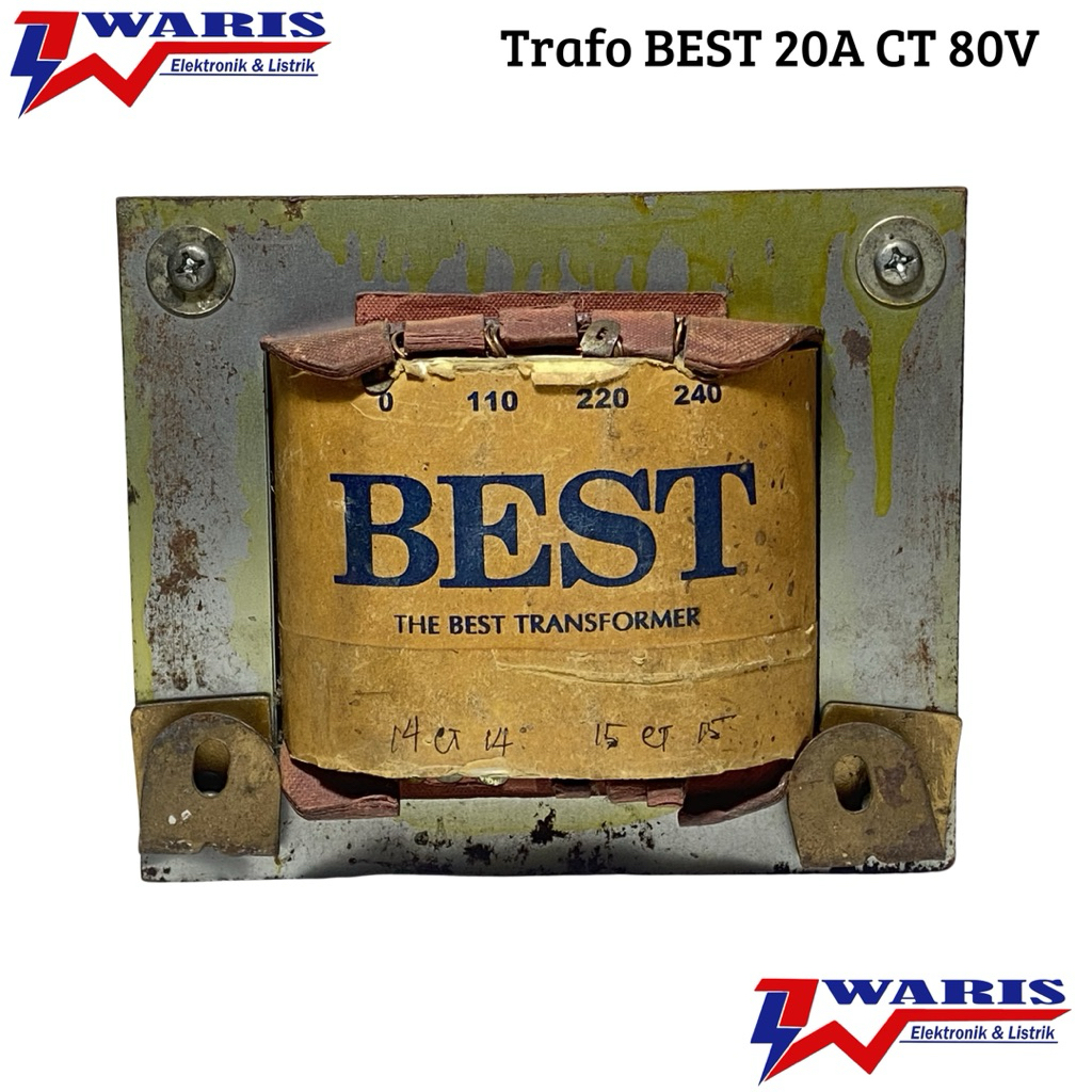 Trafo Murni BEST 20A CT 80V Volt