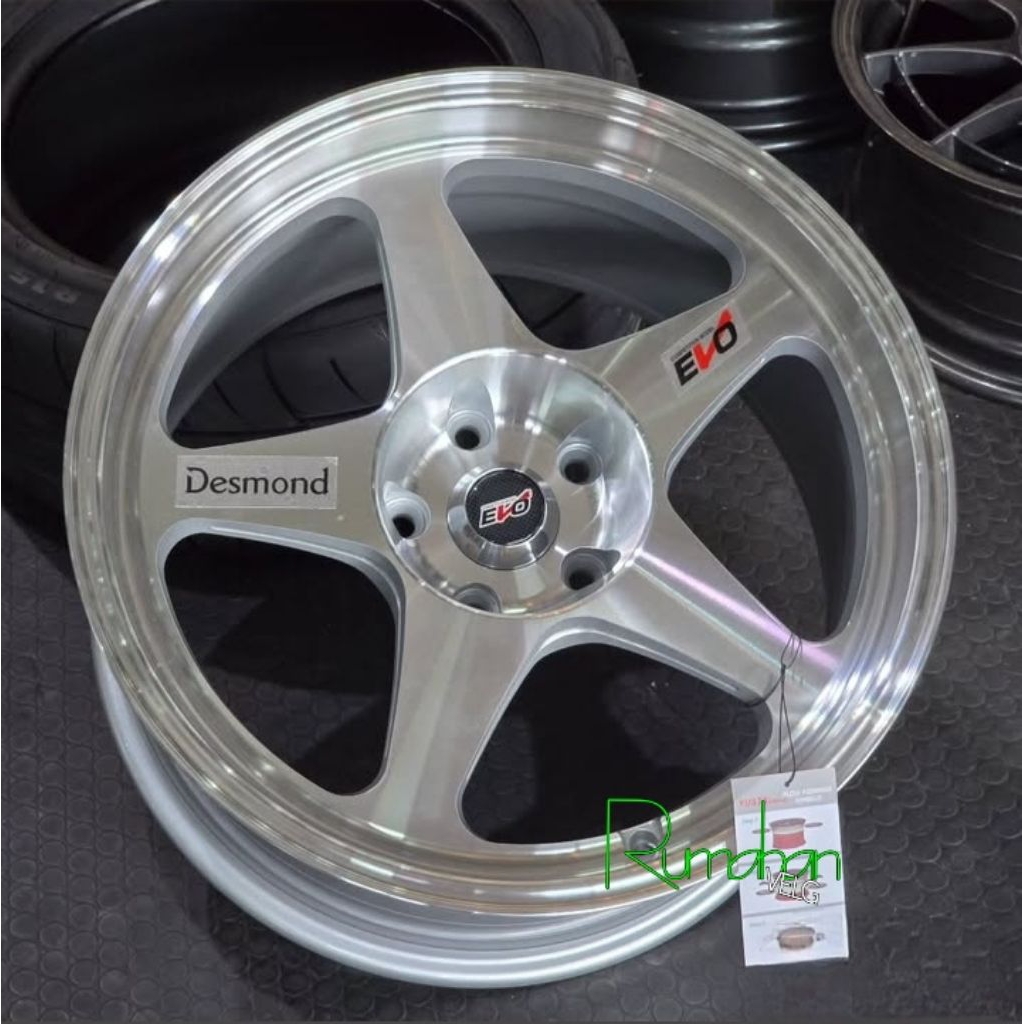 velg SPOON EVO YUSTA THAILAND r18 lebar 9,5 pcd 5x114,3 et 22 velg mobil ring 18 pnp mobil r18 rebor