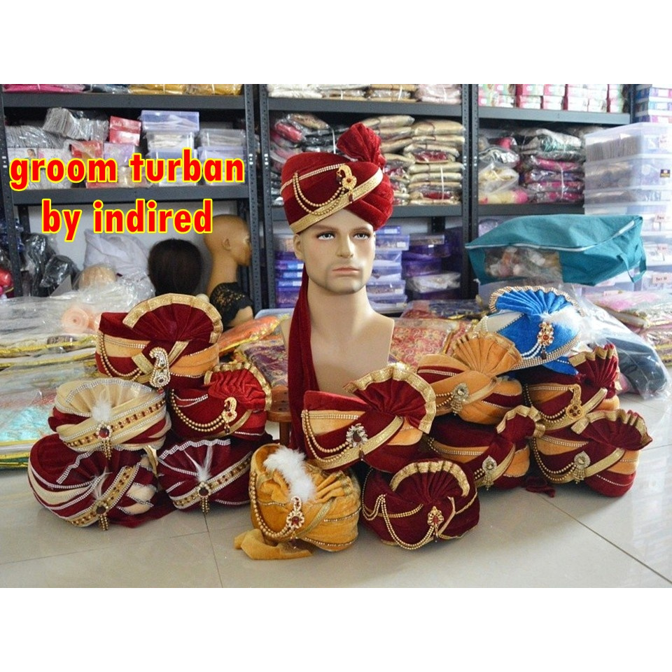 Groom Turban / Topi Pengantin Pria India