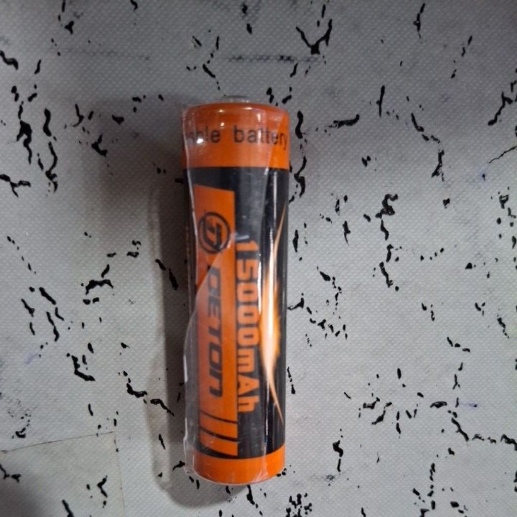 baterai cas deton 18650 (topi) 4,2v 15000mAh (baterai cas mah besar cocok untuk mic,kipas angin spea
