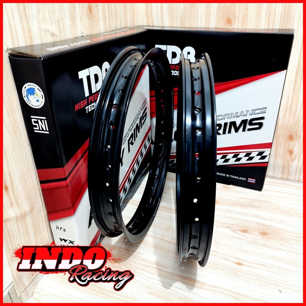VELG TDR RACING WX RING 18 160/160 160/185 185/185 WARNA HITAM ORIGINAL TDR RACING
