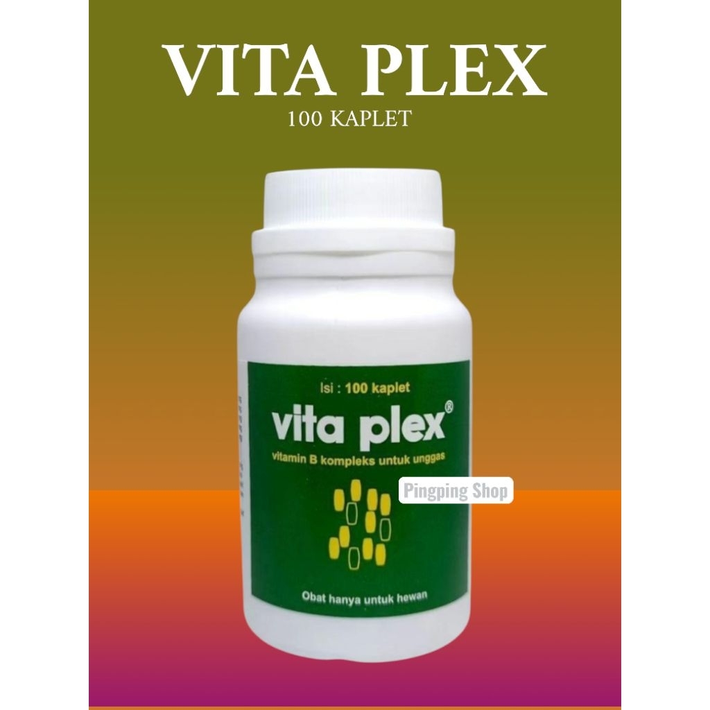 VITA PLEX 100 KAPLET - Vitamin B Kompleks Untuk Ayam Bebek Burung Unggas
