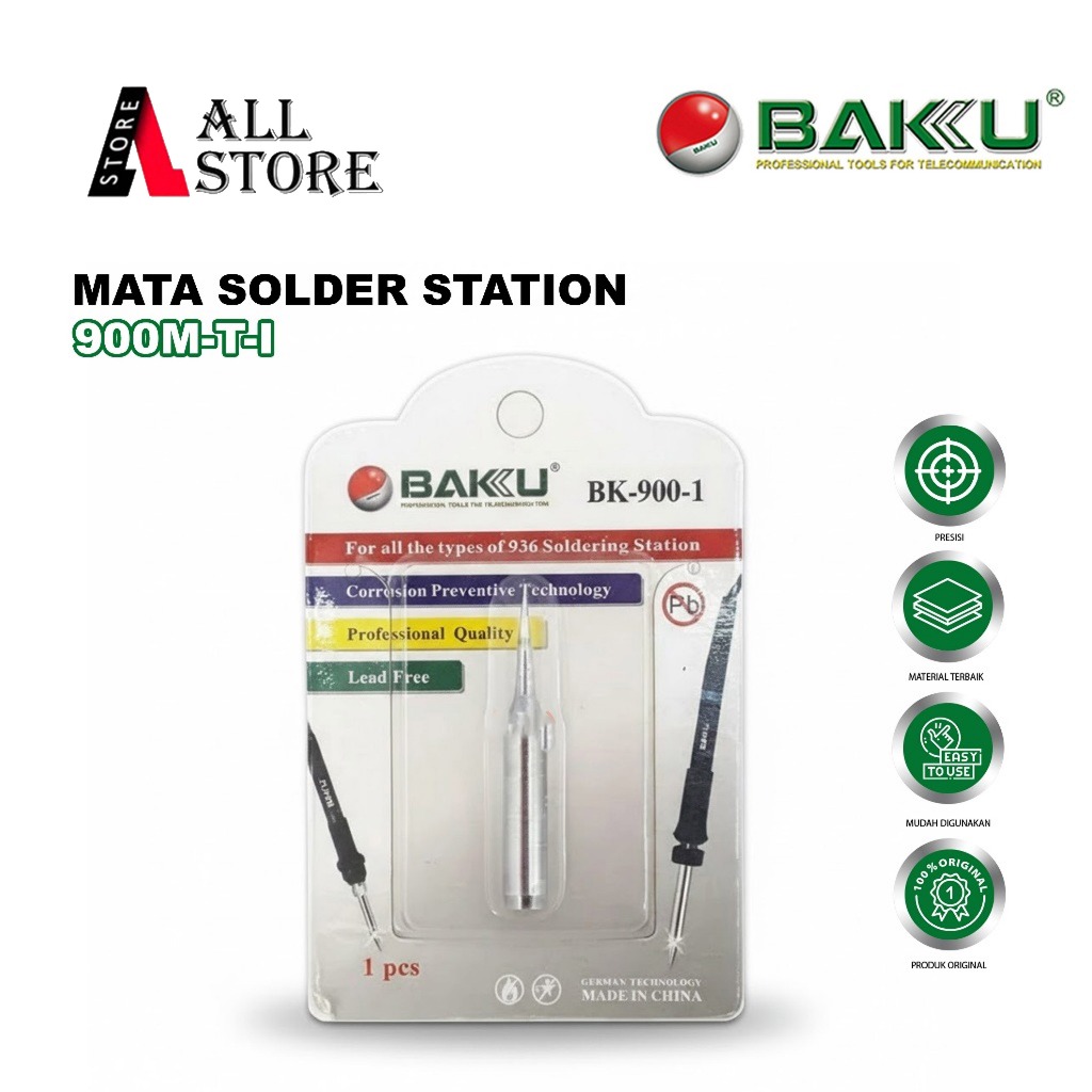 SOLDER TIP 900M-T-I SILVER ORIGINAL - UJUNG MATA SOLDER 900M T I SILVER ORIGINAL - MATA SOLDER STATI