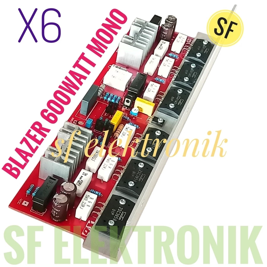 Kit Power Amplifier Blazer 600Watt Mono X6 Sanken