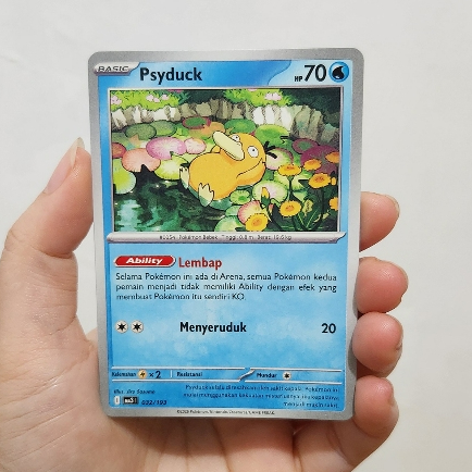 Kartu Pokemon TCG Indonesia - Psyduck, Golduck