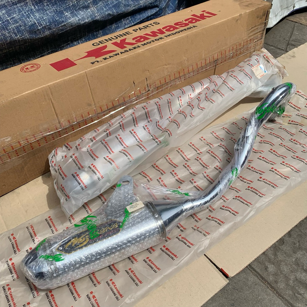 Knalpot Nojikawa Kawasaki KLX150 KLX150S / Edge Kaze Athlete KAWASAKI P1001 - L001 / P0905 - L003 Or