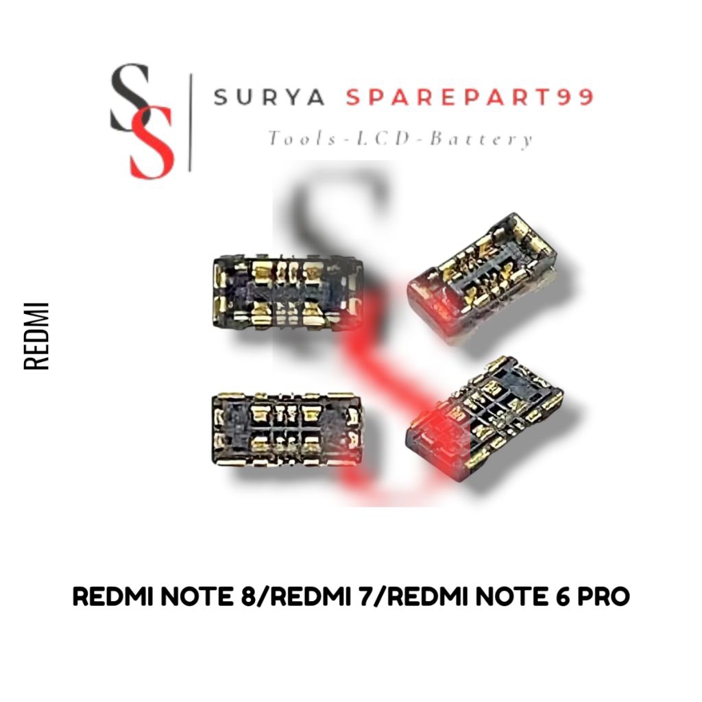 KONEKTOR BATERAI REDMI NOTE 8/REDMI 7/REDMI NOTE 6 PRO ORIGINAL