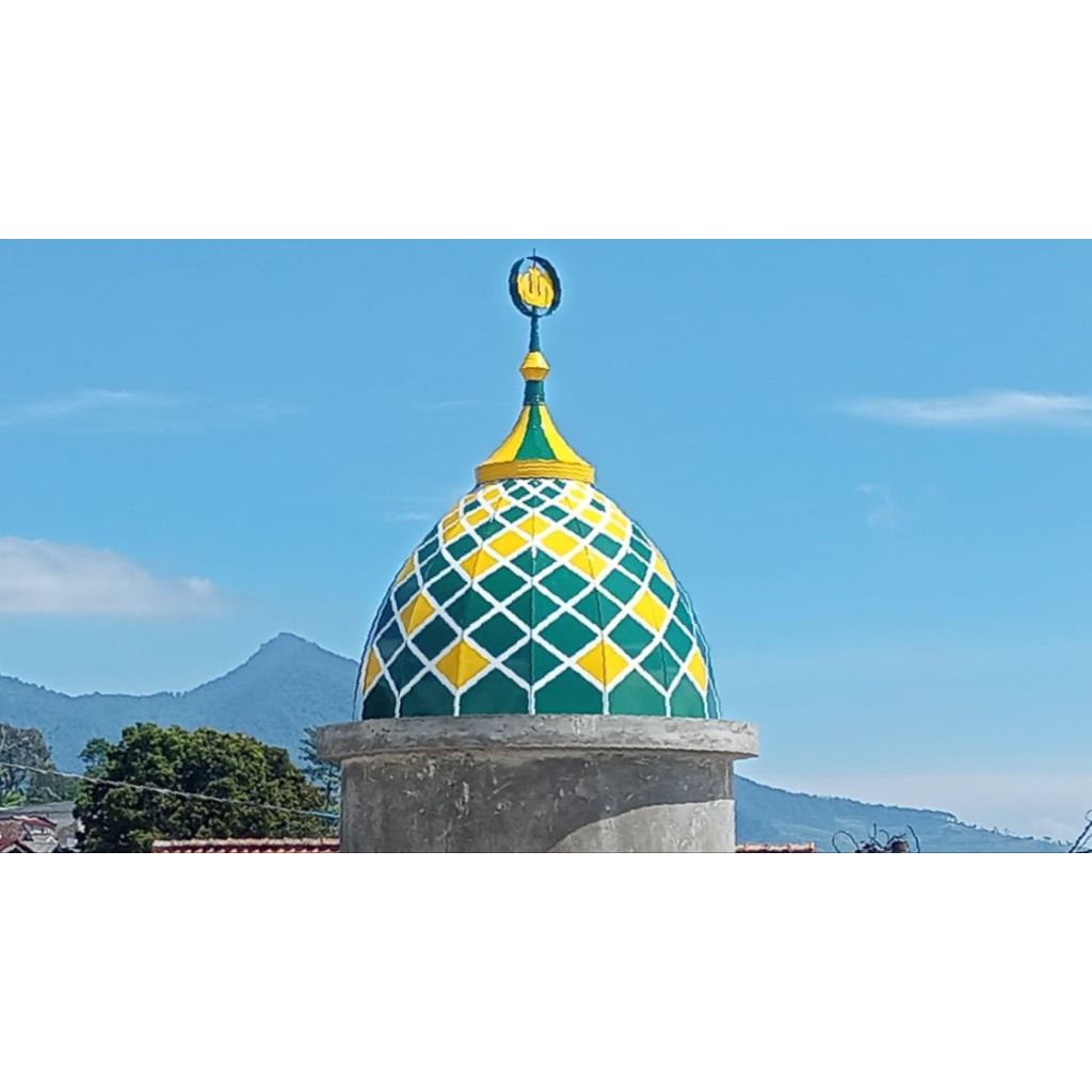 Kubah Masjid, Musholla Galvalum dekoratif ukuran tapak 150 cm