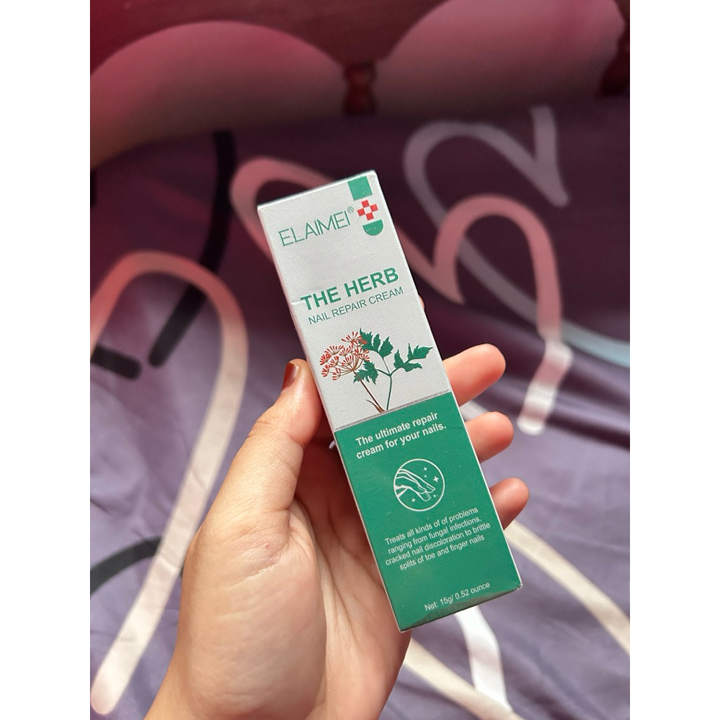 Preloved ELAIMEI Obat Jamur Kuku 15g - Mengatasi Infeksi Jamur, Memperbaiki Kuku Rusak, Mencerahkan 