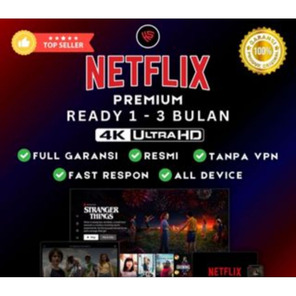 Netflix Akun Premium Tanpa VPN HD 4K - Kualitas Tontonan Maksimal