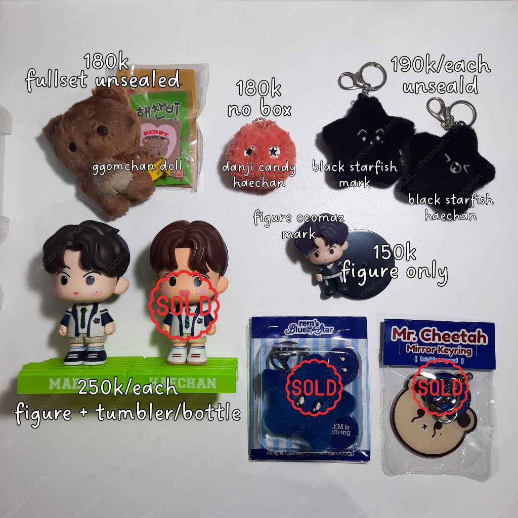 [BACA DESKRIPSI] Doll Boneka Haechan Gomchan 10cm danji candy haechan black figure nct dream cgv mar