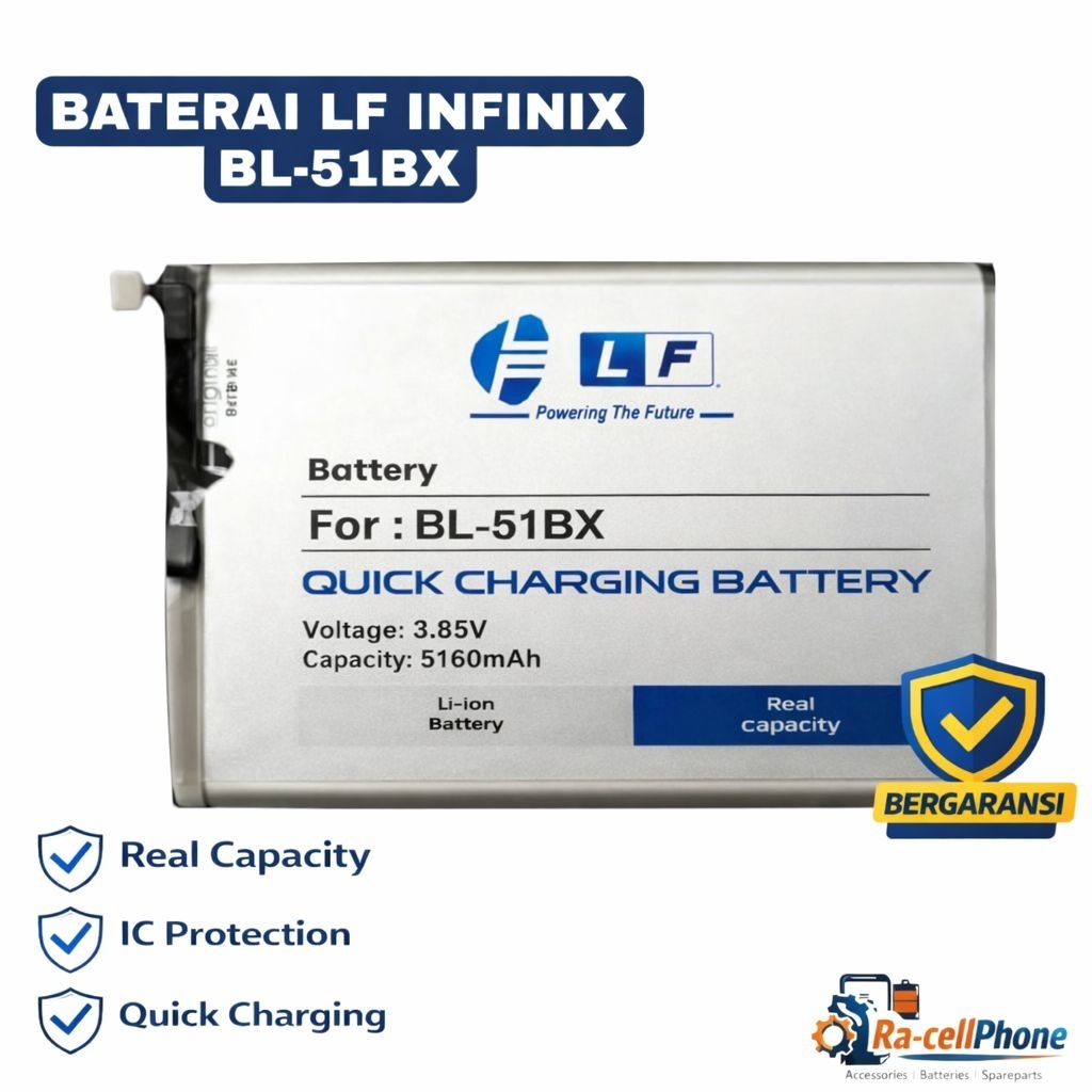 Baterai Infinix Note 8 / Hot 10 / Hot 11 / BL-51BX / 5160mAh - Real Capacity / Double IC