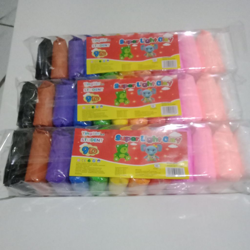 Mainan malam clay/clay buat mainan anak edukasi bisa dibentuk