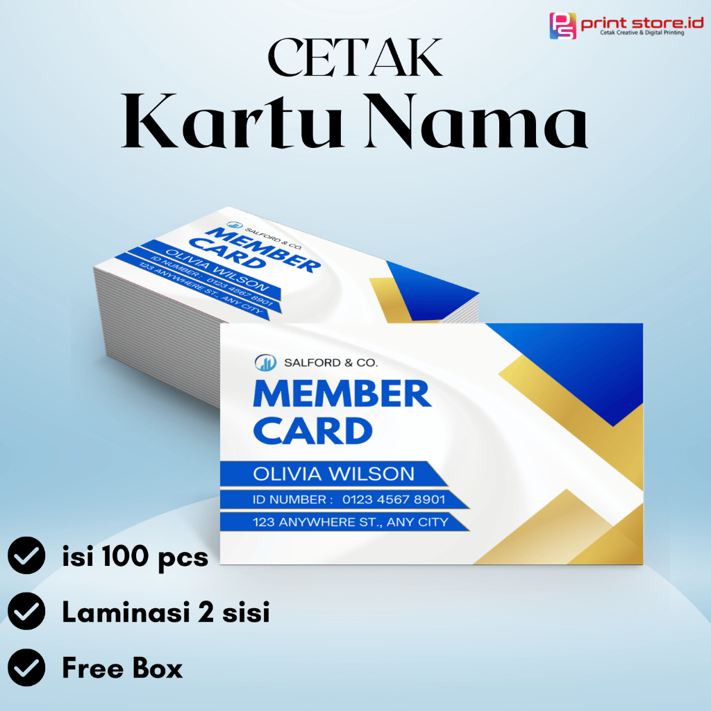 Cetak Custom Kartu nama/ID Card/Bussines Card/Member card/Name Card/Satu sisi/dua sisi/bolak balik1 