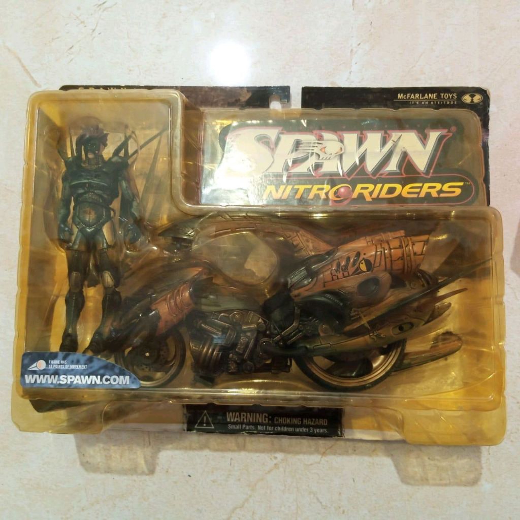 mcfarlane nitro riders after burner spawn mainan action figure