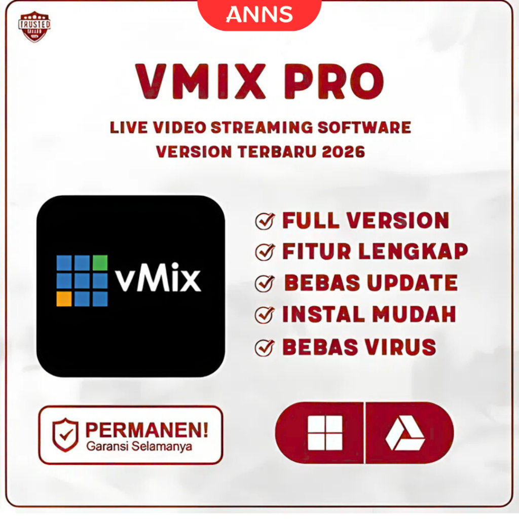 Vmix Pro 28 Full Version Original No Trial Lifetime + Panduan Instalasi (WIN) | Version 23 / 24 / 25
