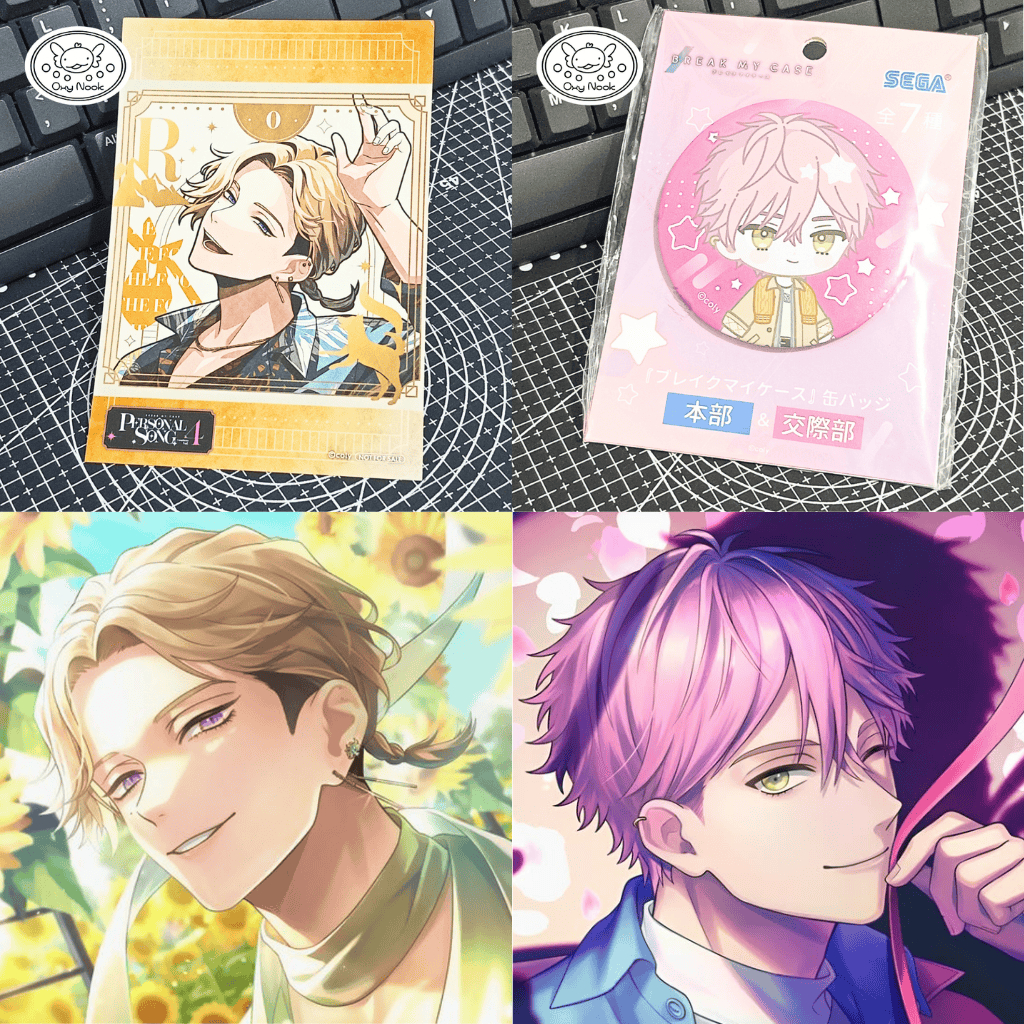 BMC Break My Case Official Merch Main Office Simulation Dept Bromide & Can Badge Roka Suoh Kou Ayato