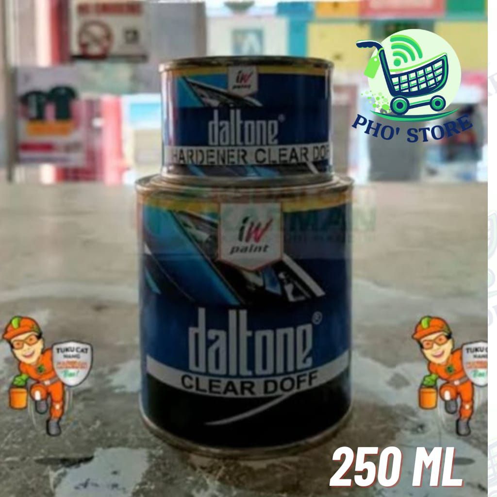 CLEAR COAT / CLEAR / PERNIS DALTONE 4100 250ML - CLEAR DOFF - CLEAR DOFF ANTI GORES PELINDUNG CAT DU