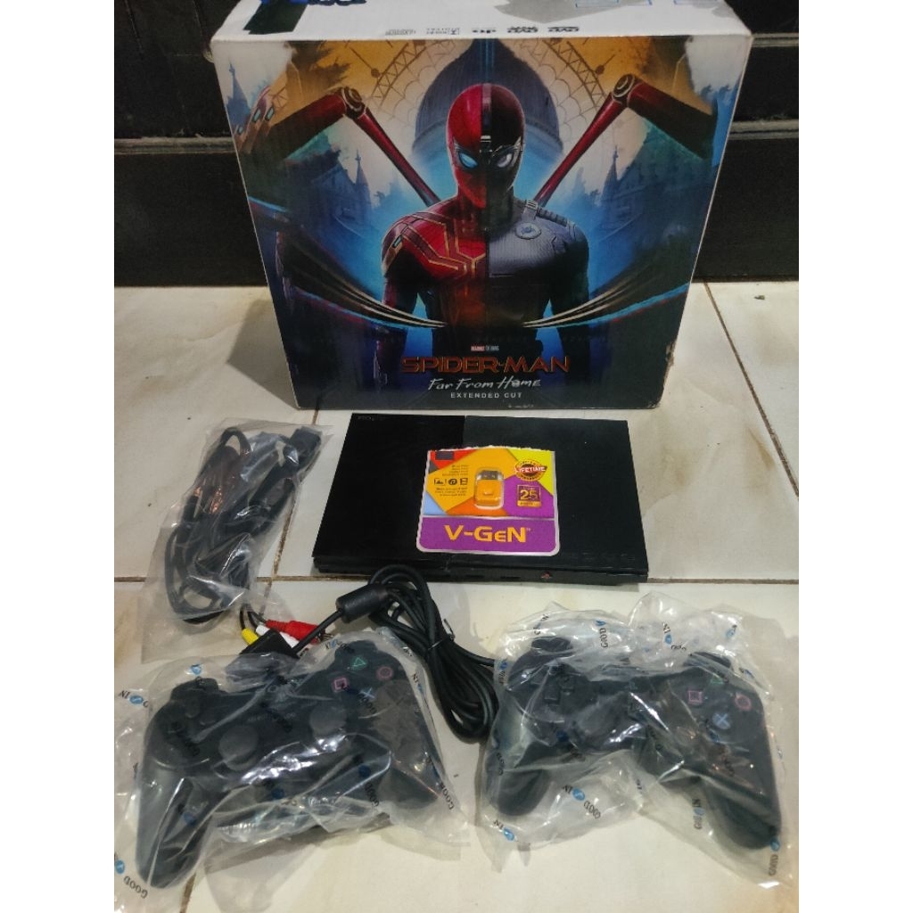 PS 2 SLIM MATRIX HARDISK 60GB LENGKAP TINGGAL MAIN