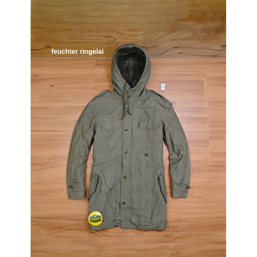 feuchter ringelai military germany parka canvas jacket