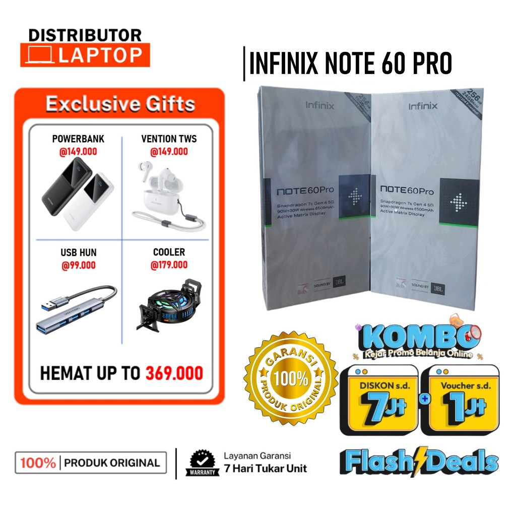 Infinix Note 60 Pro 5G 12/256GB 8/256GB HANDPHONE PONSEL ANDROID GARANSI RESMI
