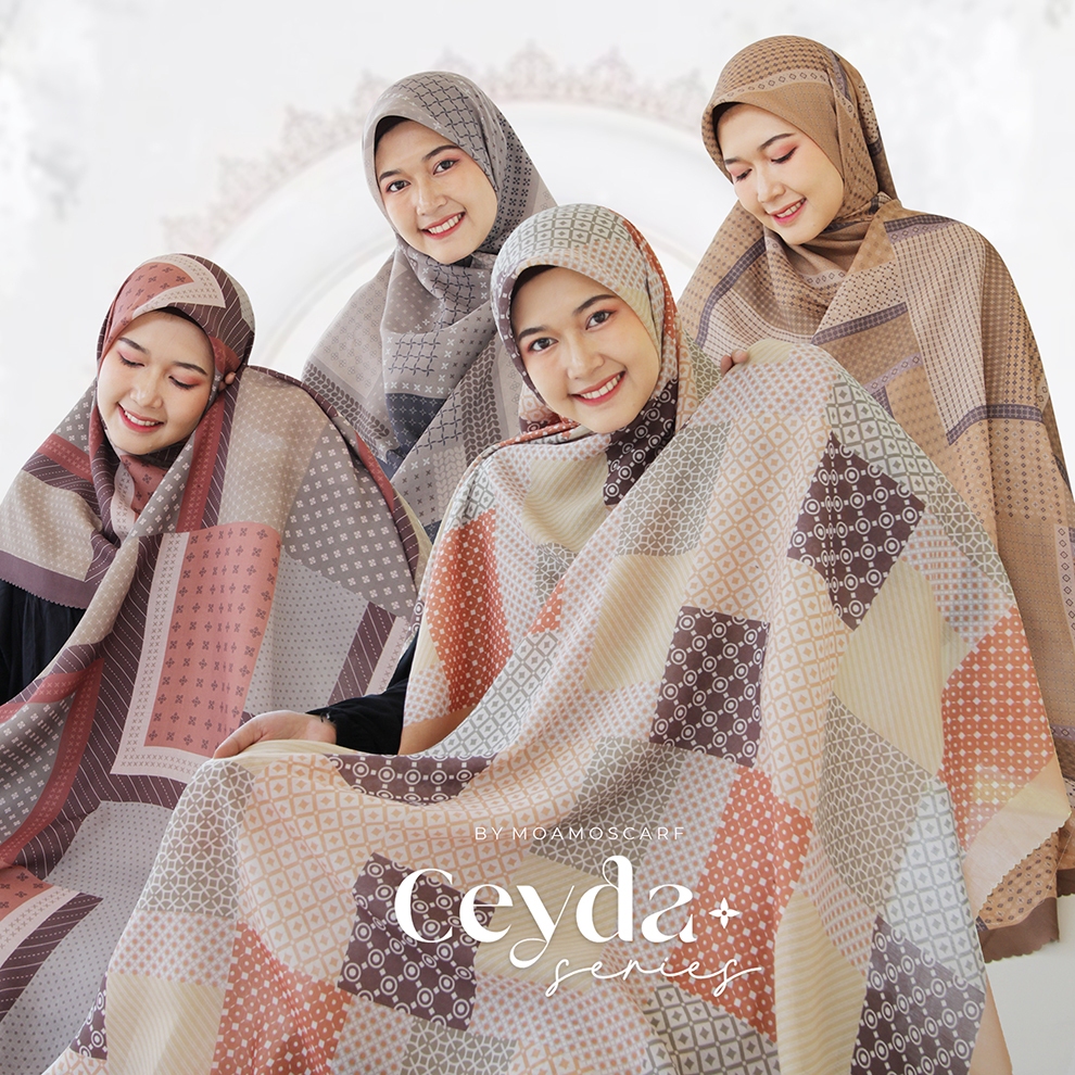 Hijab Segi Empat Motif Syar'i Jumbo 140x140 - Ceyda Series