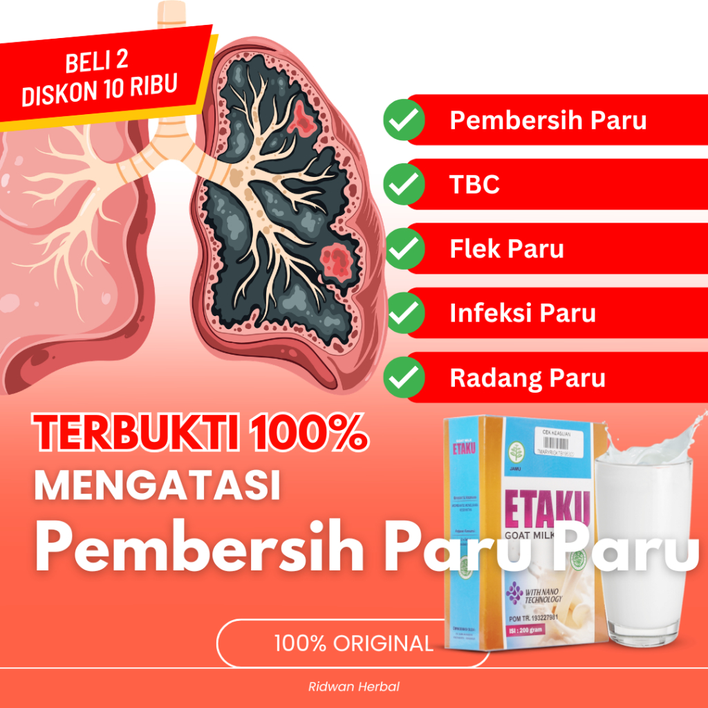 Obat Pembersih Paru Paru, Pneumonia, Paru Paru Basah, Radang Paru Paru, Tbc Paru, Pembersih Lendir d