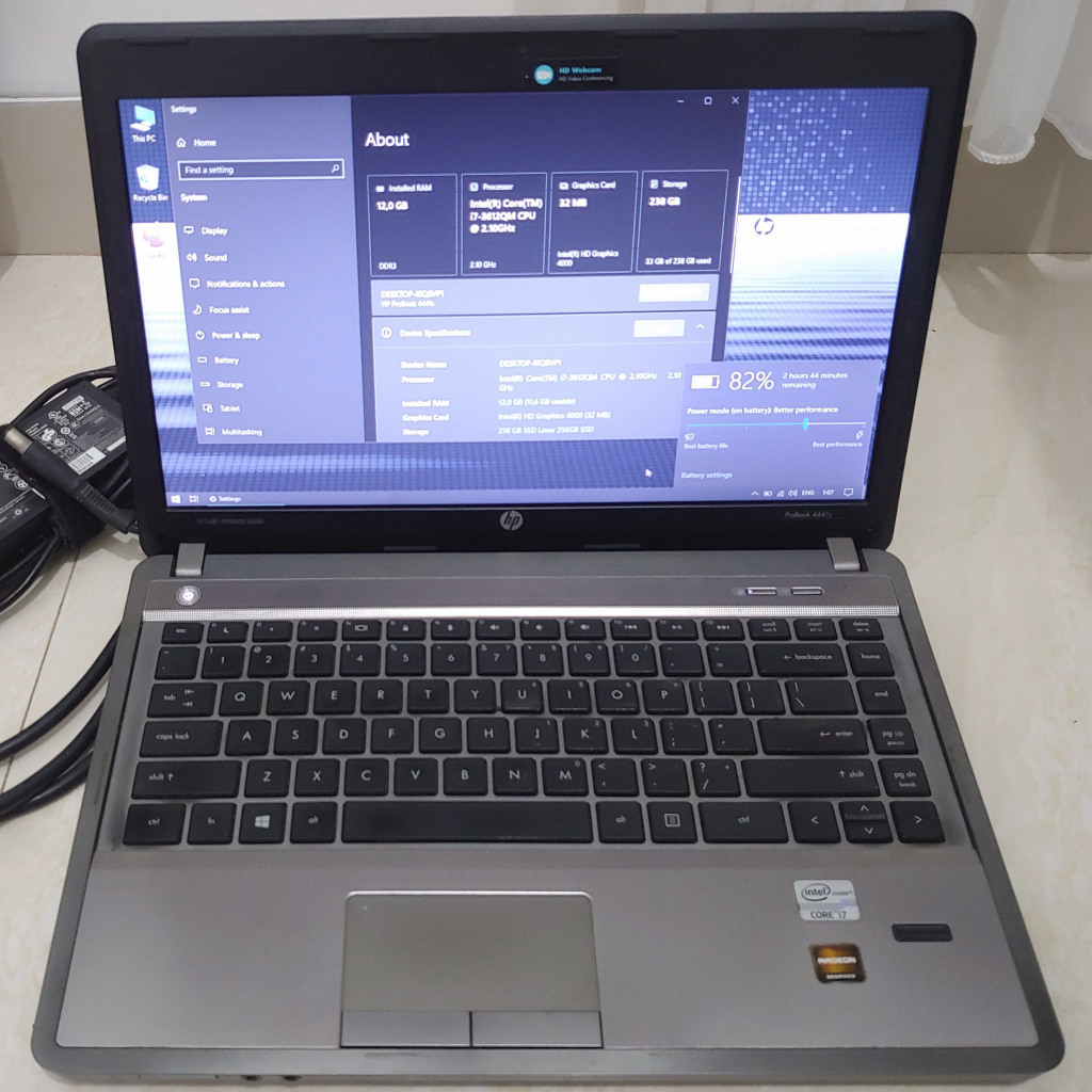 HP ProBook 4441s i7 Gen 3 RAM 12GB SSD 256GB LED 14 inch core i7 3612qm 4-core 8-thread