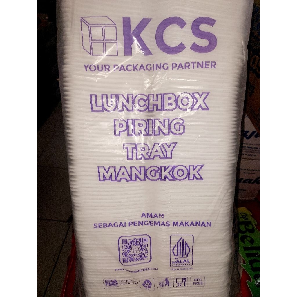 KCS Styrofoam Persegi Panjang Mangkok